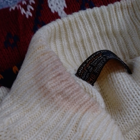 Vintage 90s JCPenney's Men’s Fair Isle Nordic Ski Sweater - Picture 8 of 10